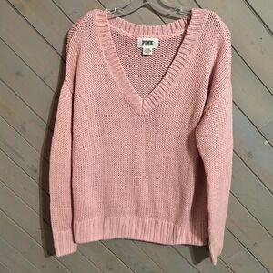 PINK Victoria's Secret Light Pink V-Neck Sweater